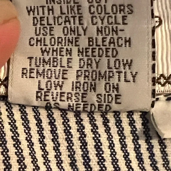 EUC Striped Soft  Denim Jacket w Lace Detail - Picture 12 of 12